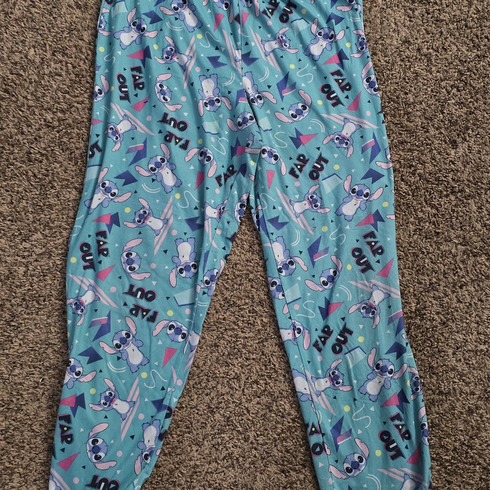 Disney Blue Cartoon Character Pajama Pants